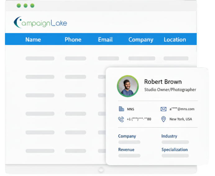 Photographers Email List
